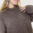maglione con mezzo collo mud